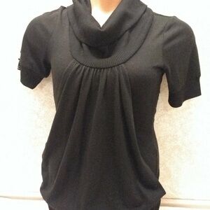 Delirious Black Cowl Neck Blouse